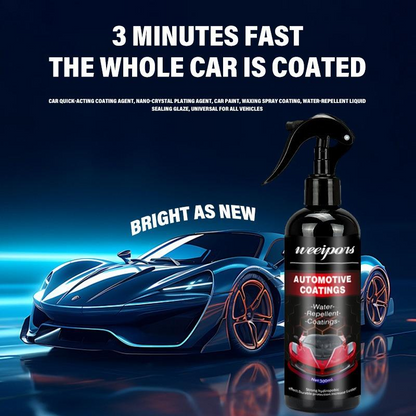 Car Wax Spray & Polish – 2-in-1 Hydrophobic Coating Protection